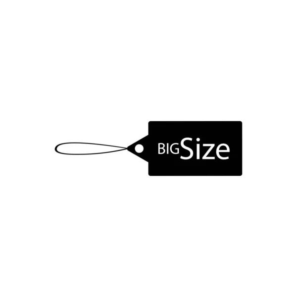 Big Size Cotton Label Logo Vector Design — Stock Vector