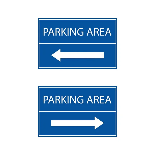 駐車アイコンのロゴ無料ベクターデザイン — ストックベクタ