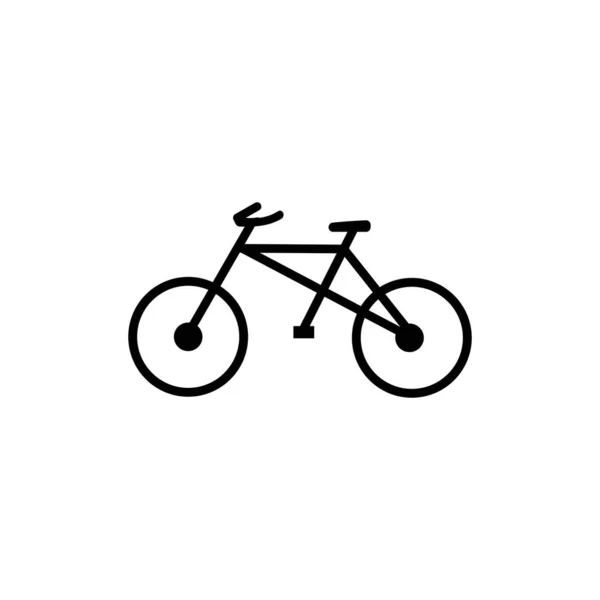 Bisiklet Simgesi Logosu Serbest Vektör Tasarımı — Stok Vektör
