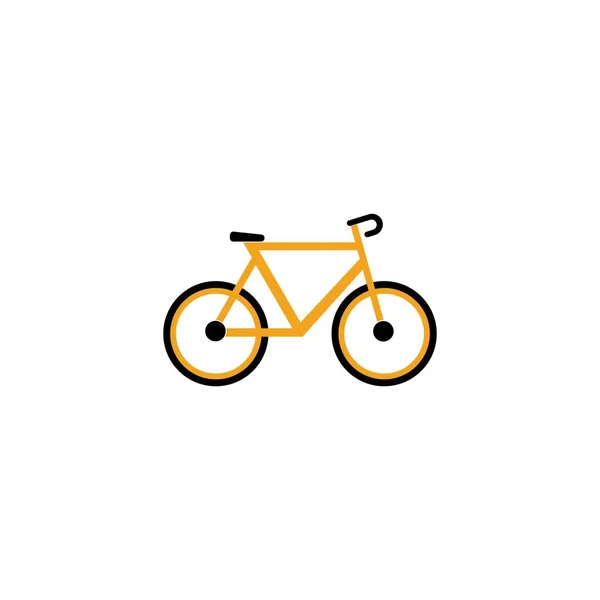 Bisiklet Simgesi Logosu Serbest Vektör Tasarımı — Stok Vektör