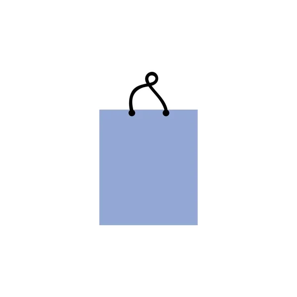 Shopping Bag Icoon Logo Gratis Vector Ontwerp — Stockvector