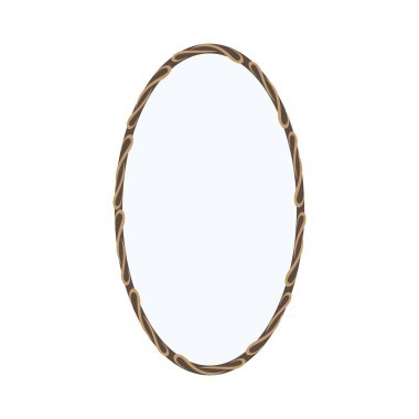 Ayna simgesi şablon vektör tasarımı