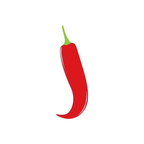 Red Chili Icon Template Vector Design — Stock Vector