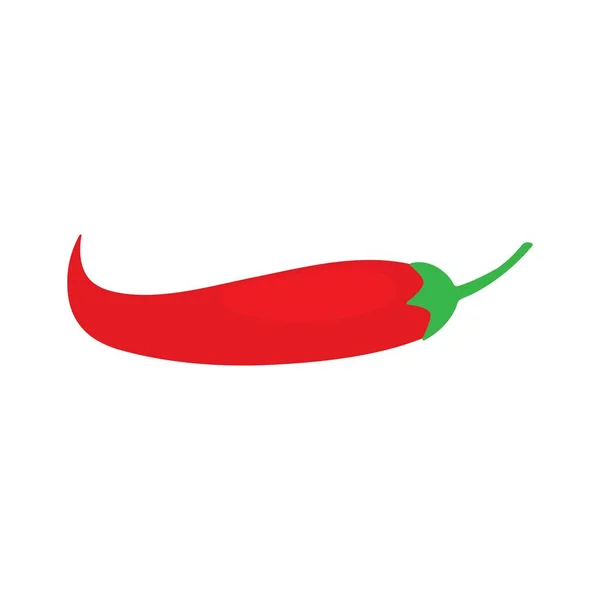 Red Chili Icon Template Vector Design — Stock Vector