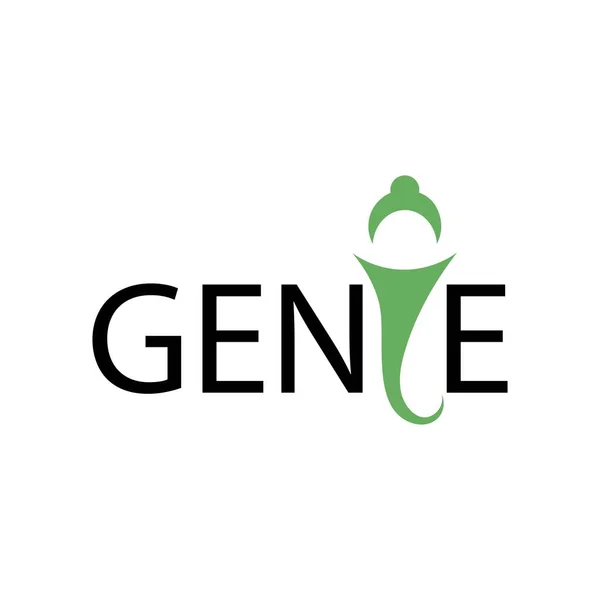 Génie Icône Logo Vectoriel Gratuit Design — Image vectorielle