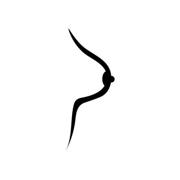 胸のアイコンのロゴ無料ベクターデザイン — ストックベクタ