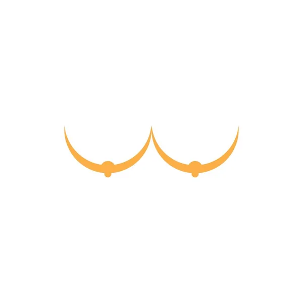 Breast Icon Logo Free Vector Design — Stock Vector