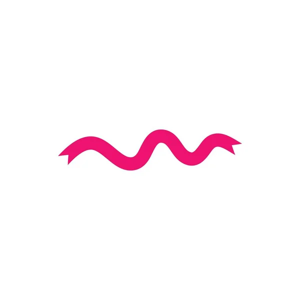 Breast Cancer Ribbon Logo Free Vector Design — Stock Vector