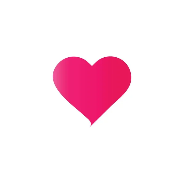Corazón Amor Icono Logo Gratis Vector Diseño — Vector de stock