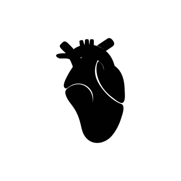 Diseño Vector Libre Icono Corazón Humano — Vector de stock