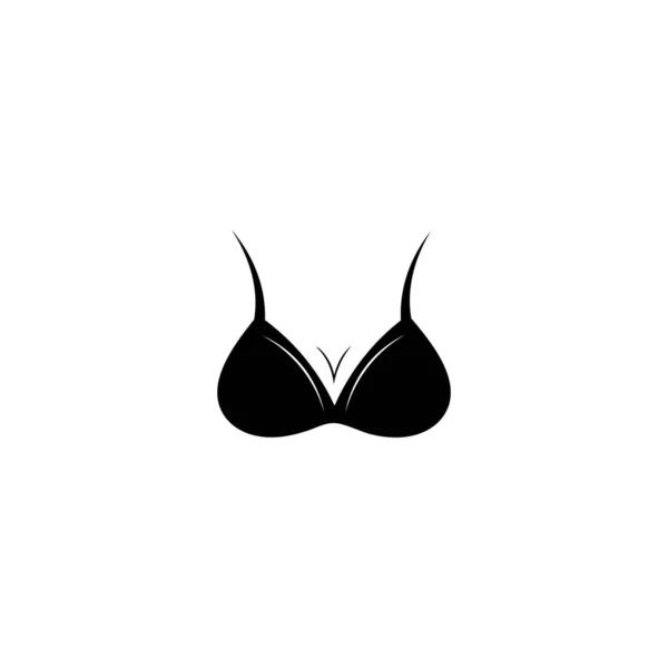 Bra Icon Logo Free Vector Design — Stock Vector