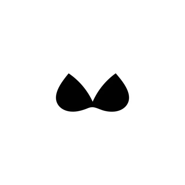 Bra Icon Logo Free Vector Design — Stock Vector