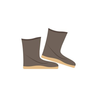 Çizmeler, ayakkabı simgesi şablon tasarımı