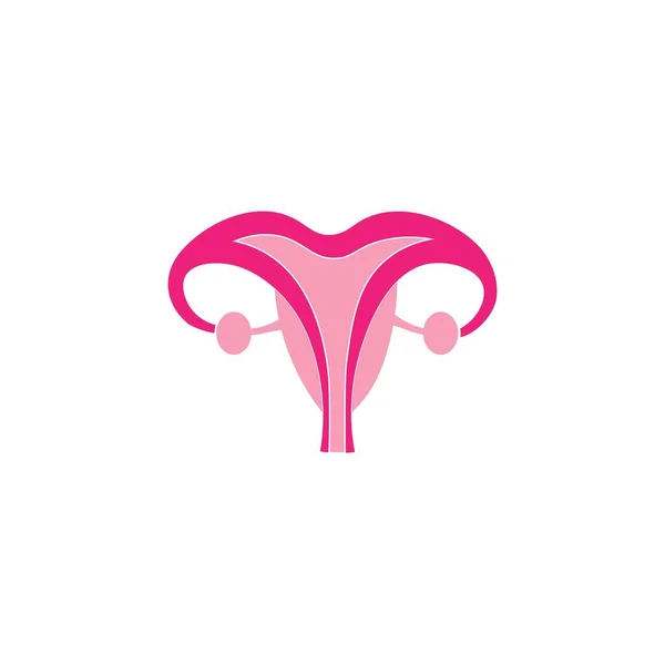 Reproduction Des Femmes Modèle Icône Utérus Conception Vectorielle — Image vectorielle