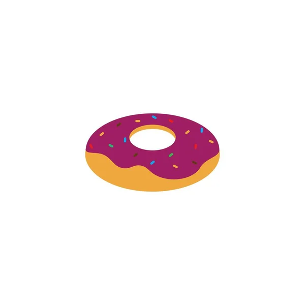 Donuts Icono Plantilla Vector Logo Diseño — Vector de stock