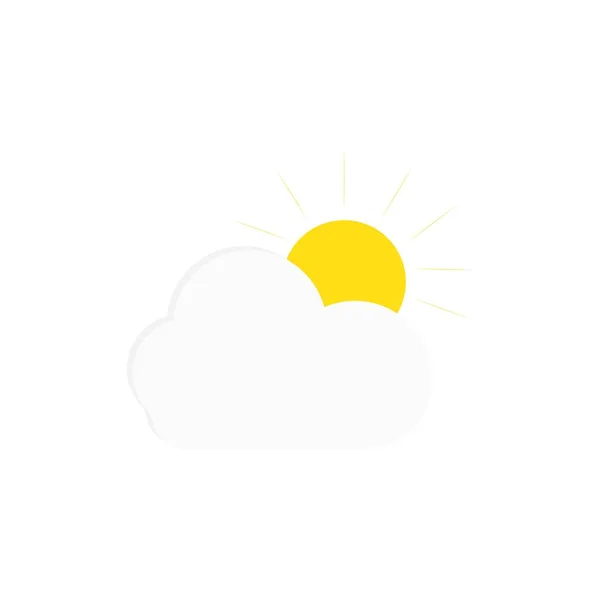 Návrh Vektoru Ikon Oblačnosti Počasí — Stockový vektor