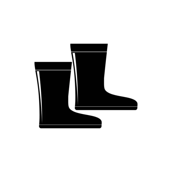 ブーツ 靴のアイコンテンプレートベクトルデザイン — ストックベクタ