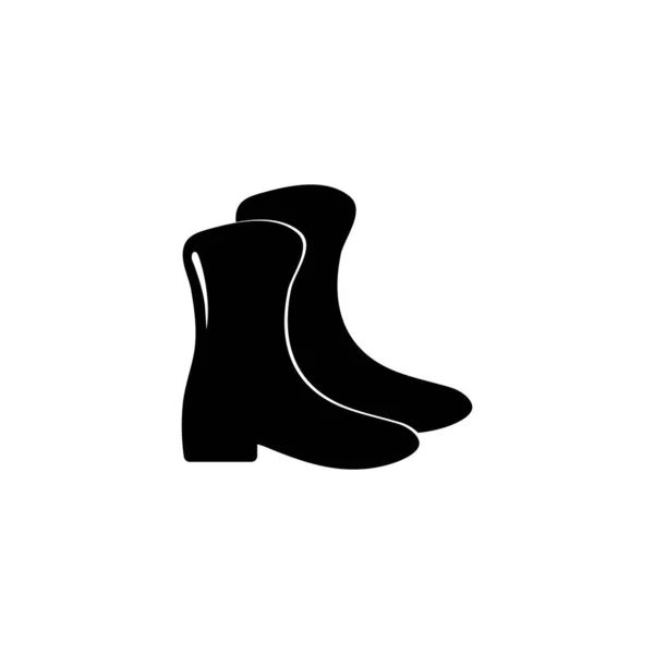 Boots Shoes Icon Template Vector Design — Stock Vector