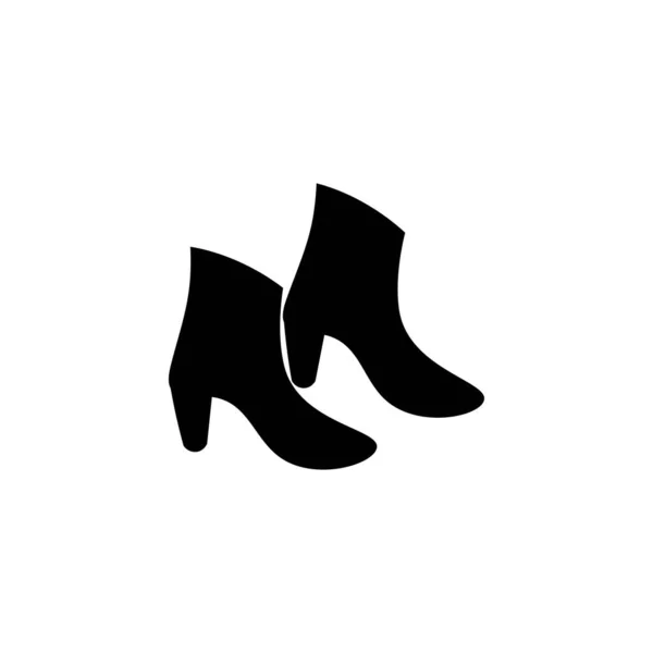 Botas Zapatos Icono Plantilla Vector Diseño — Vector de stock