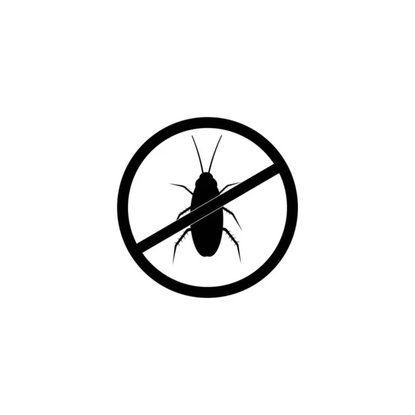 Hamamböceği Simgesi Şablon Tasarımı — Stok Vektör
