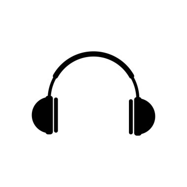 Kulaklık simgesi logo vektör tasarımı