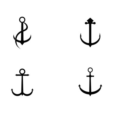 anchor simgesi logo vektör tasarımı