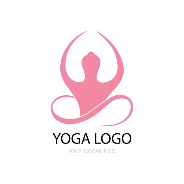 Yoga, Meditasyon simgesi logo vektörsüz tasarım