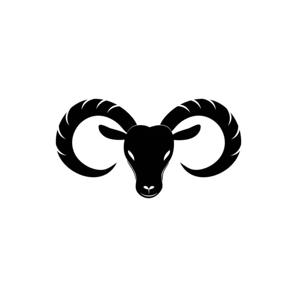 Ziege Symbol Logo Freie Vektor Design — Stockvektor