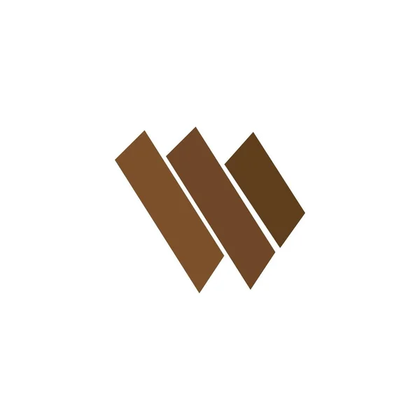 Träikonen Logotyp Fri Vektor — Stock vektor