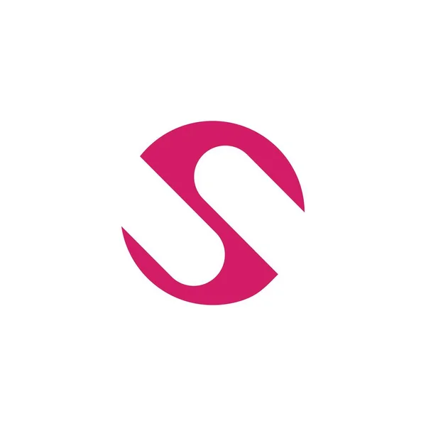S harfi simgesi logo vektör tasarımı