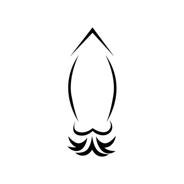 Ілюстрація Логотипу Кальмарів Безкоштовний Вектор — стоковий вектор