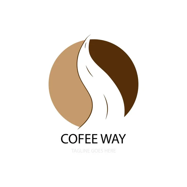 Coffee Shop Ikone Logo Bildvektor — Stockvektor