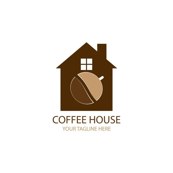 Kaffeehaus Symbol Logo Vektor — Stockvektor