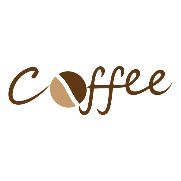 Kaffee Symbol Logo Freier Bildvektor — Stockvektor