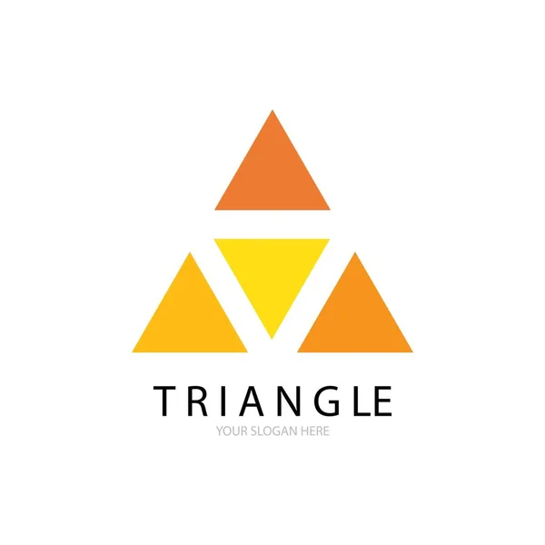 Diseño Del Vector Del Logotipo Del Icono Del Triángulo — Vector de stock