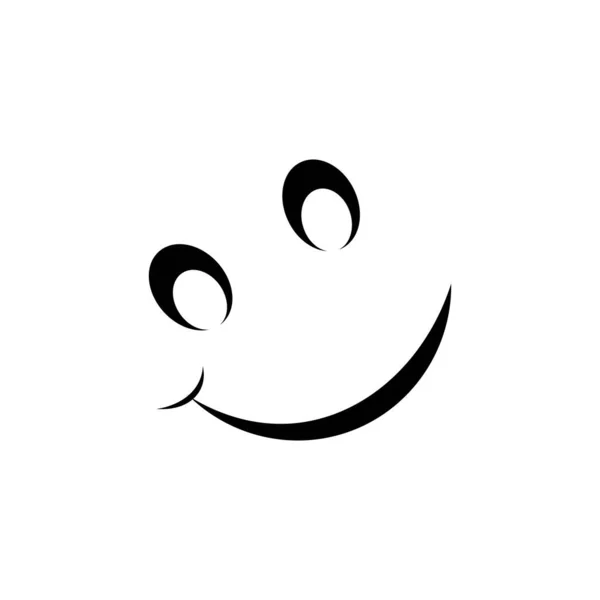 Smile Icône Logo Vectoriel Design — Image vectorielle