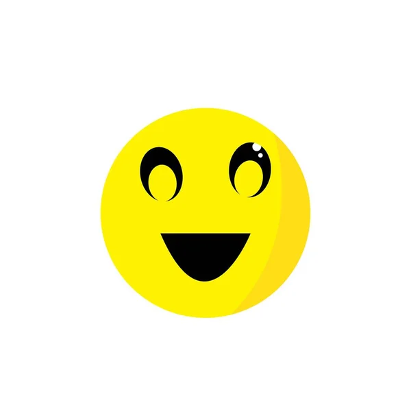 Smile Icon Logo Free Vector — Stock Vector