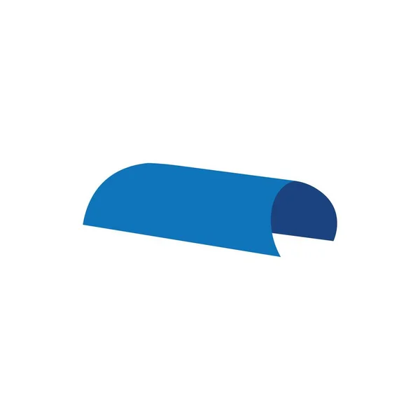 Papiersymbol Logo Vektor Design — Stockvektor
