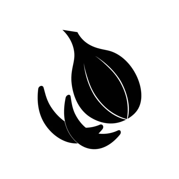 Knoblauch Symbol Logo Vektor Design — Stockvektor