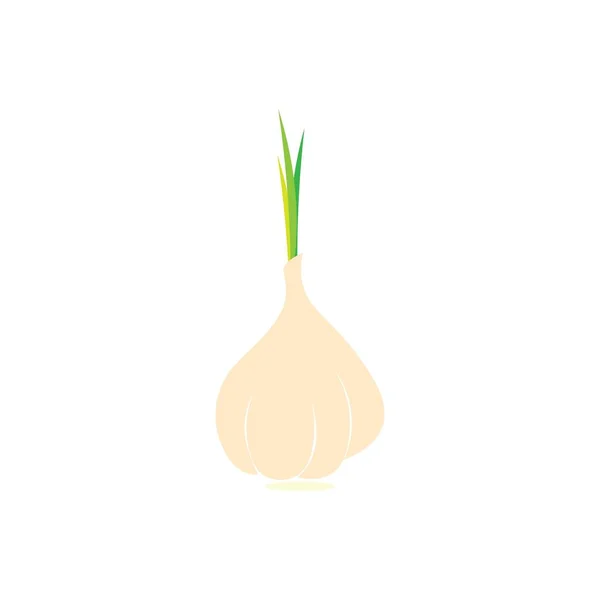 Garlic Icon Logo Vector Design — Stock Vector