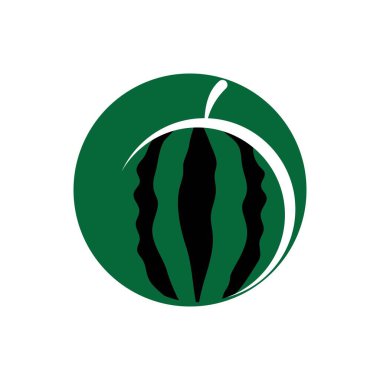 Karpuz meyvesi logo vektörü