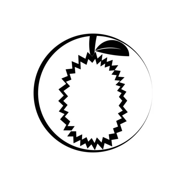 Design Durian Ikon Logotyp Vektor — Stock vektor