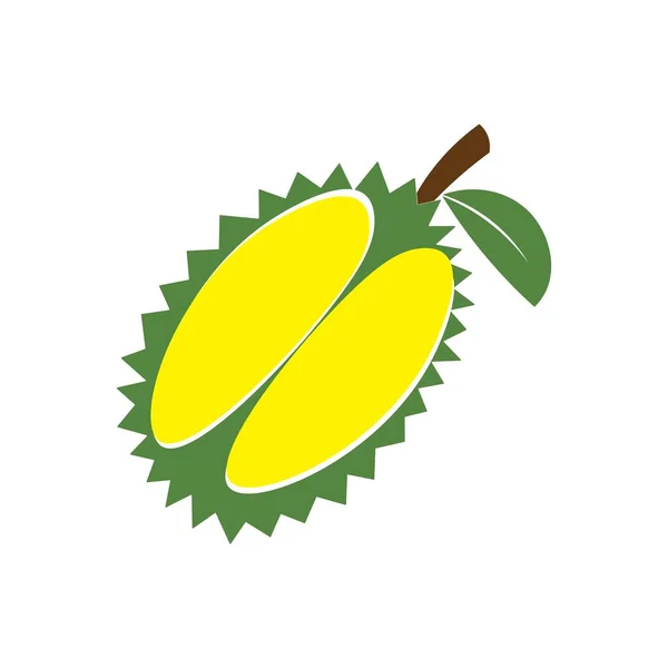 Durian Pictogram Logo Vector Ontwerp — Stockvector