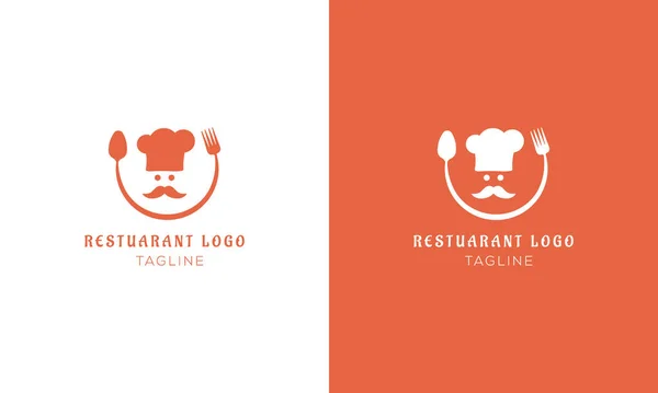 Restaurant Logo Design Vector Template — Stockvektor