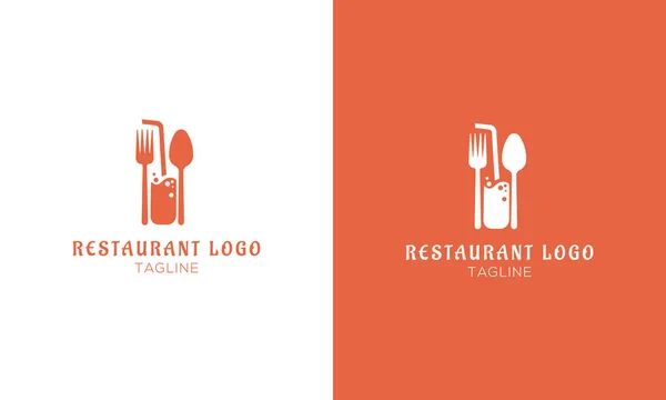 Restaurant Logo Design Vektorvorlage Lebensmittel Logo Vektor Minimale Logo Design — Stockvektor