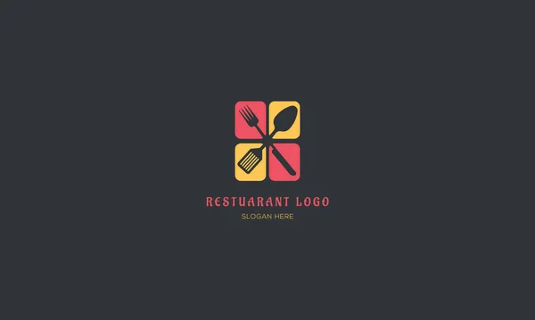 Restaurant Logo Design Vector Template — Stock Vector