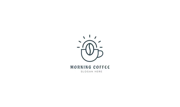 Morgenkaffee Logo Design Vector Template Morgenkaffee Logo Design — Stockvektor