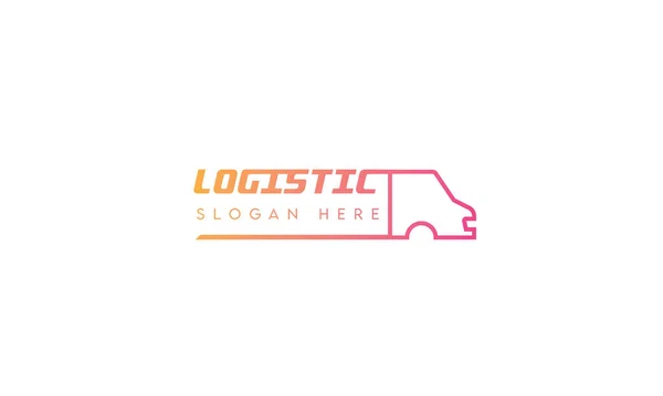 Logistic Logo Design Vector Template Express Trade Global Logo Design — Vector de stock
