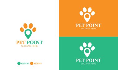 Hayvan Noktası Logosu Tasarımı, Minimal Hayvan Merkezi, Nokta, Harita, Konum, Logo Tasarımı.