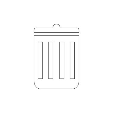 logo çöp kutusu illüstrasyon tasarımı